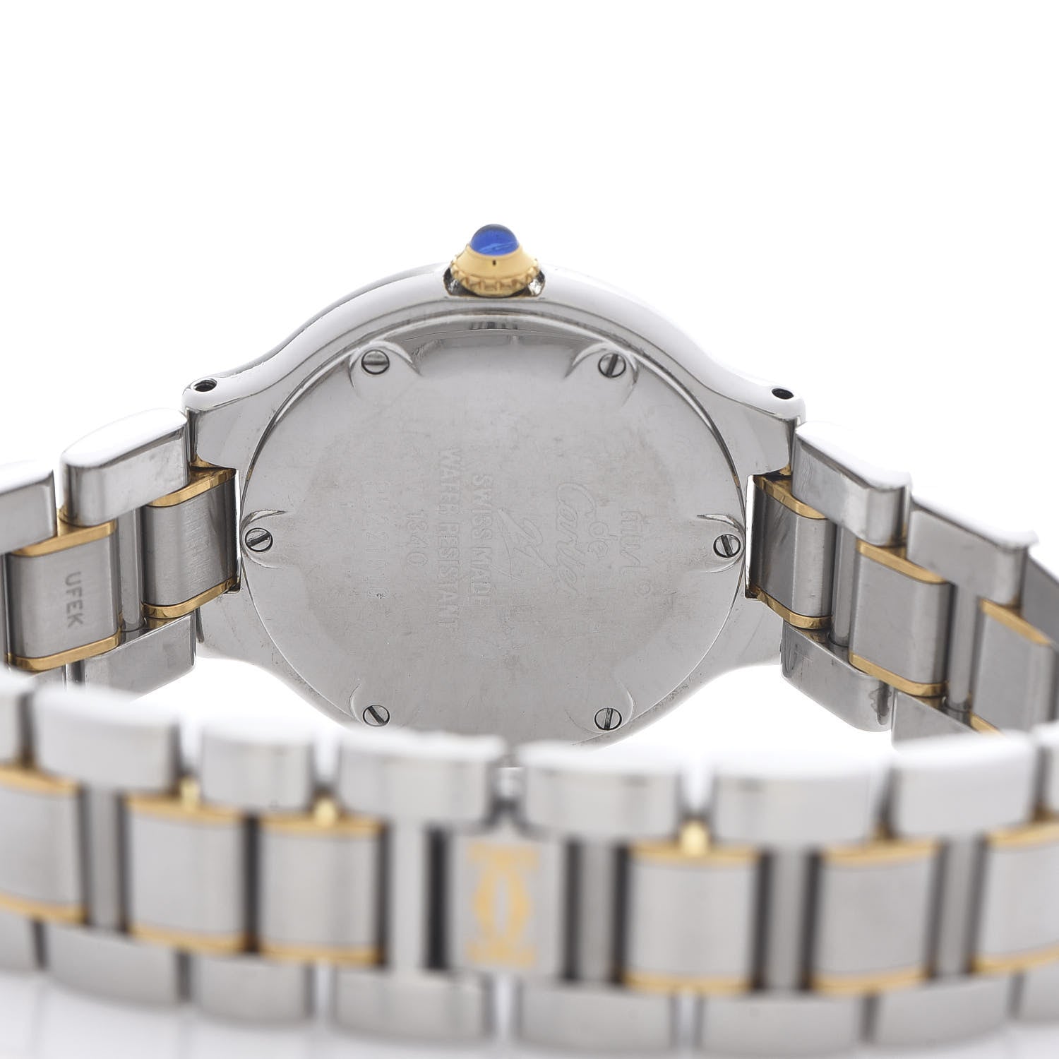 Cartier Stainless Steel 18K Yellow Gold 28mm Must De 21 Quartz Watch 5 of 5