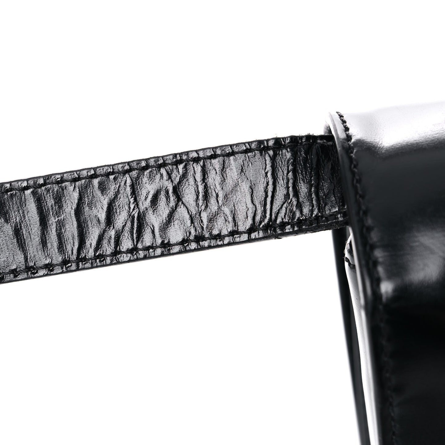 Calfskin Infinity Flap Bag Black