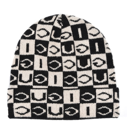 Gucci Wool Appside Beanie L Black Ivory 1 of 4