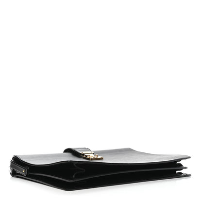 Louis Vuitton Epi Serviette Fermoir Briefcase Black 3 of 5