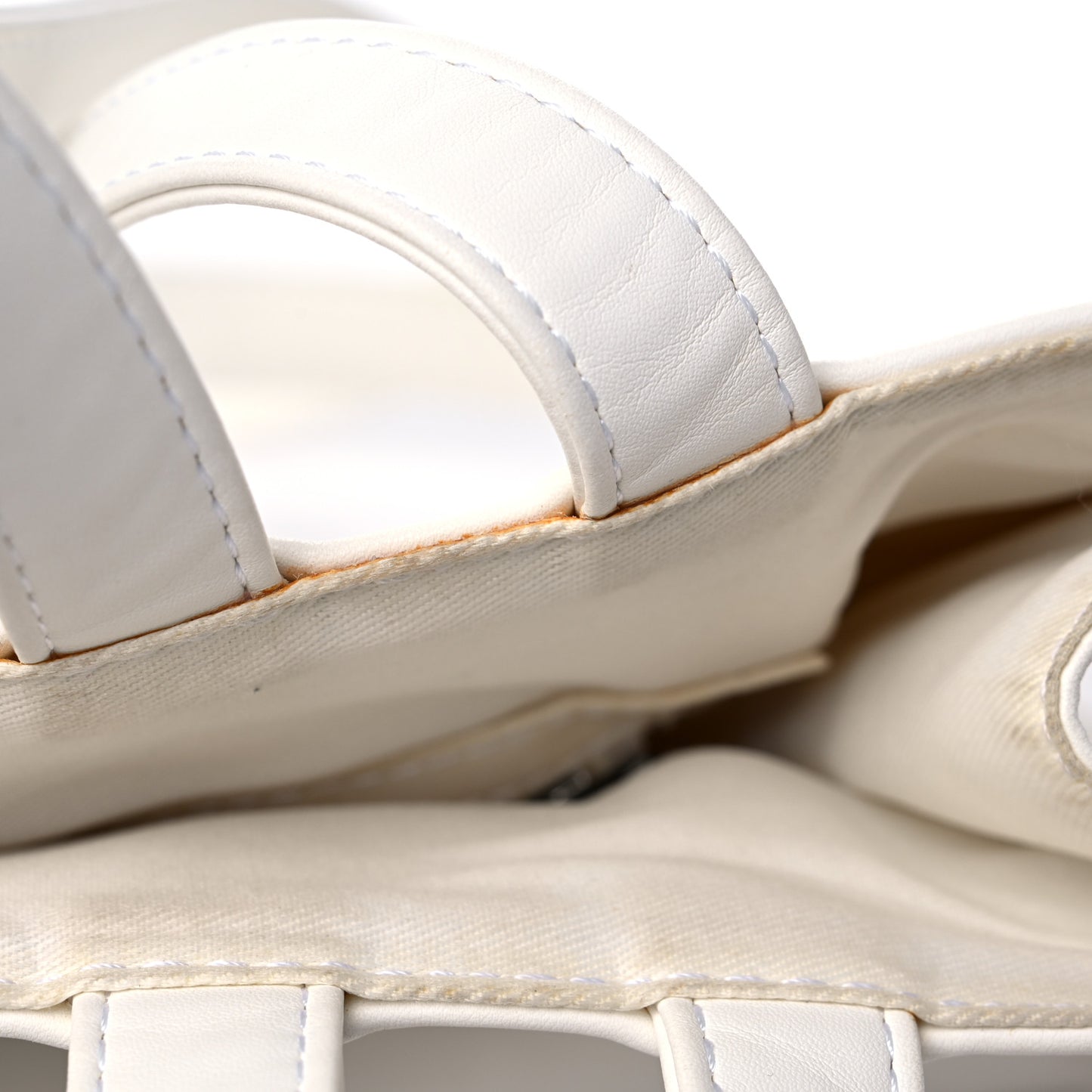 Vegan Leather Medium Shopping Bag White
