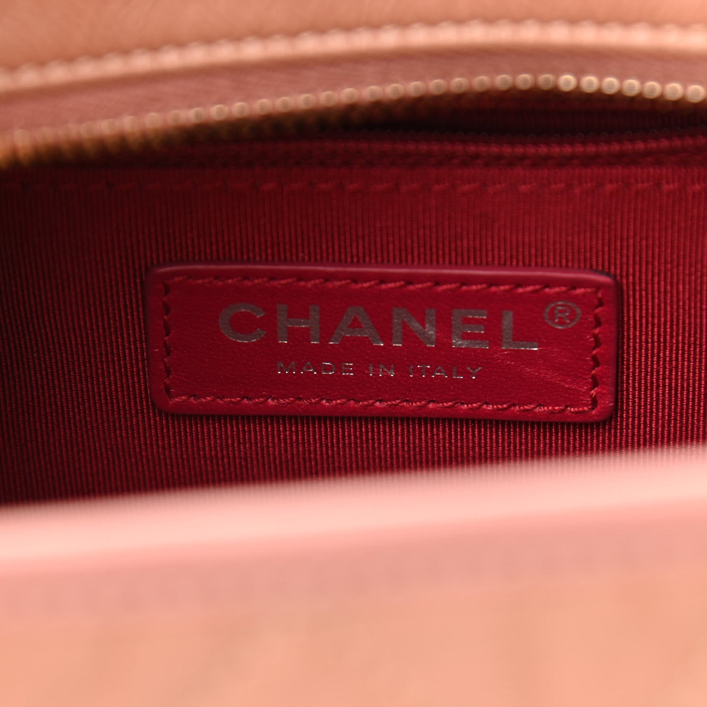 Aged Calfskin Quilted Small Gabrielle Hobo Pink