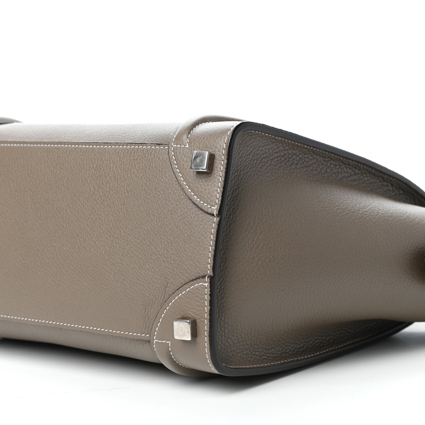 Drummed Calfskin Micro Luggage Souris