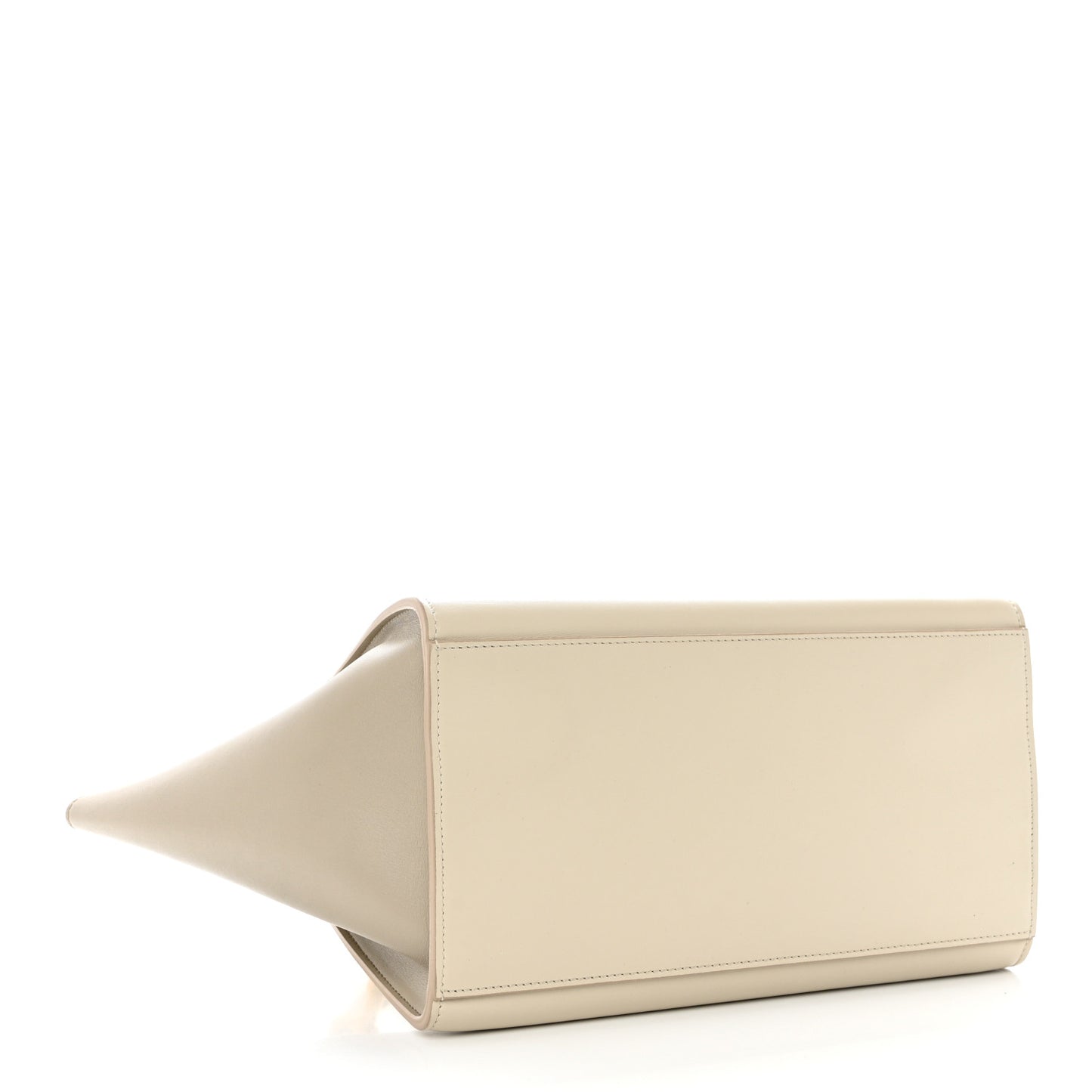Bullhide Calfskin Small Tri-Color Trapeze White