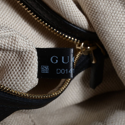 Gucci Pebbled Calfskin Medium Soho Chain Hobo Black 8 of 9