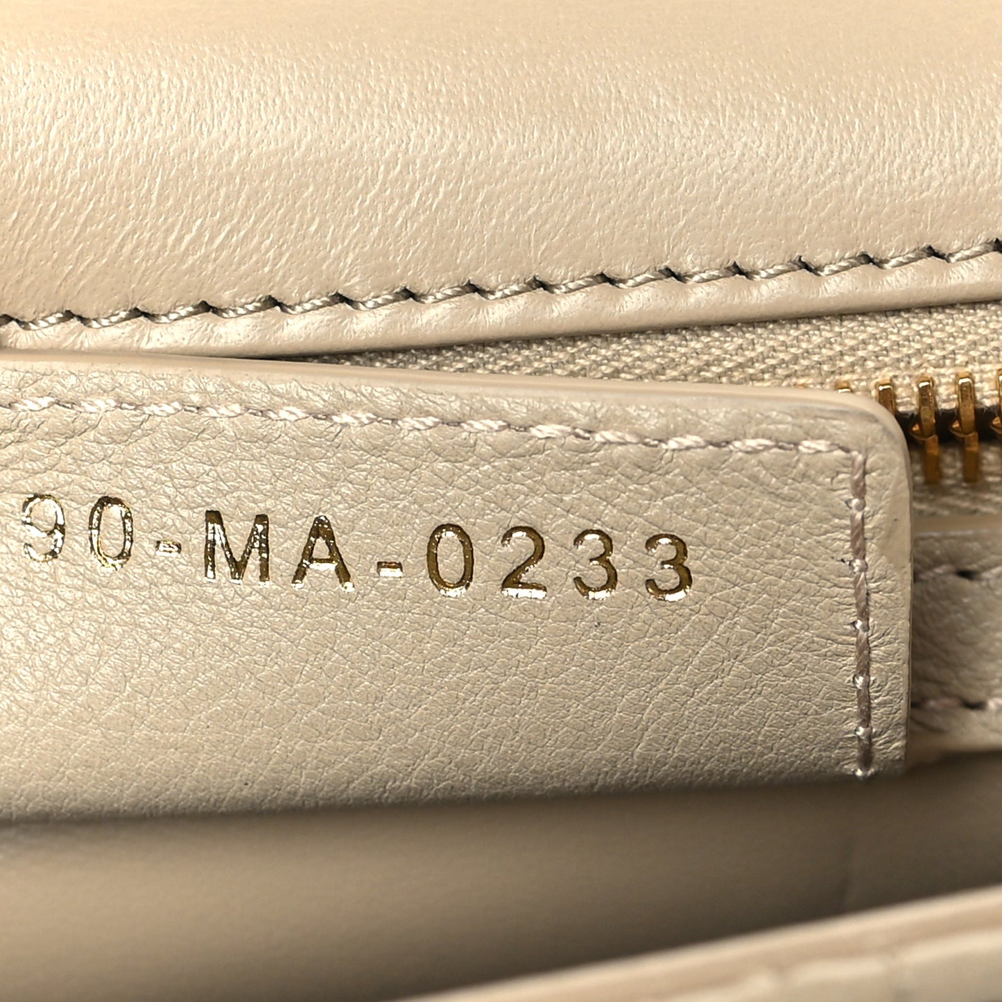 Calfskin Cannage Small Caro Bag Beige