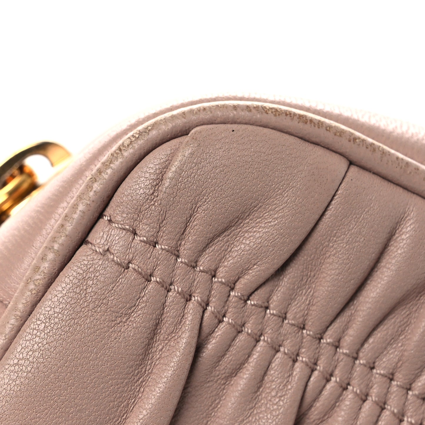Nappa Gaufre Camera Bag Cipria