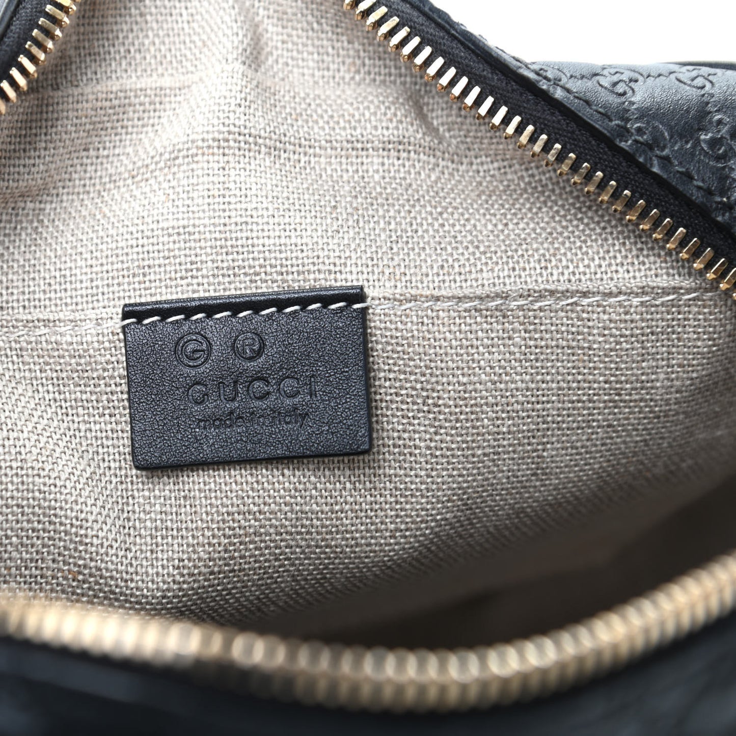 Microguccissima Mini Bree Messenger Bag Black
