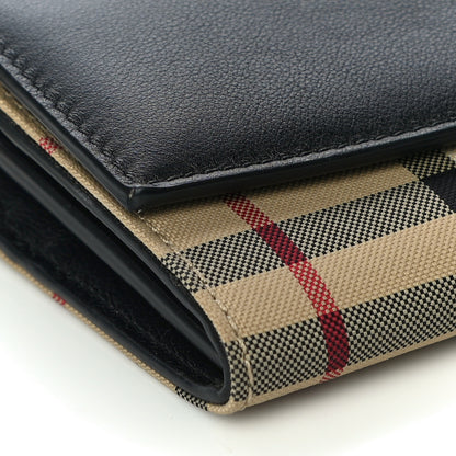 Burberry Calfskin House Check Henley Wallet On Chain Black 8 of 11