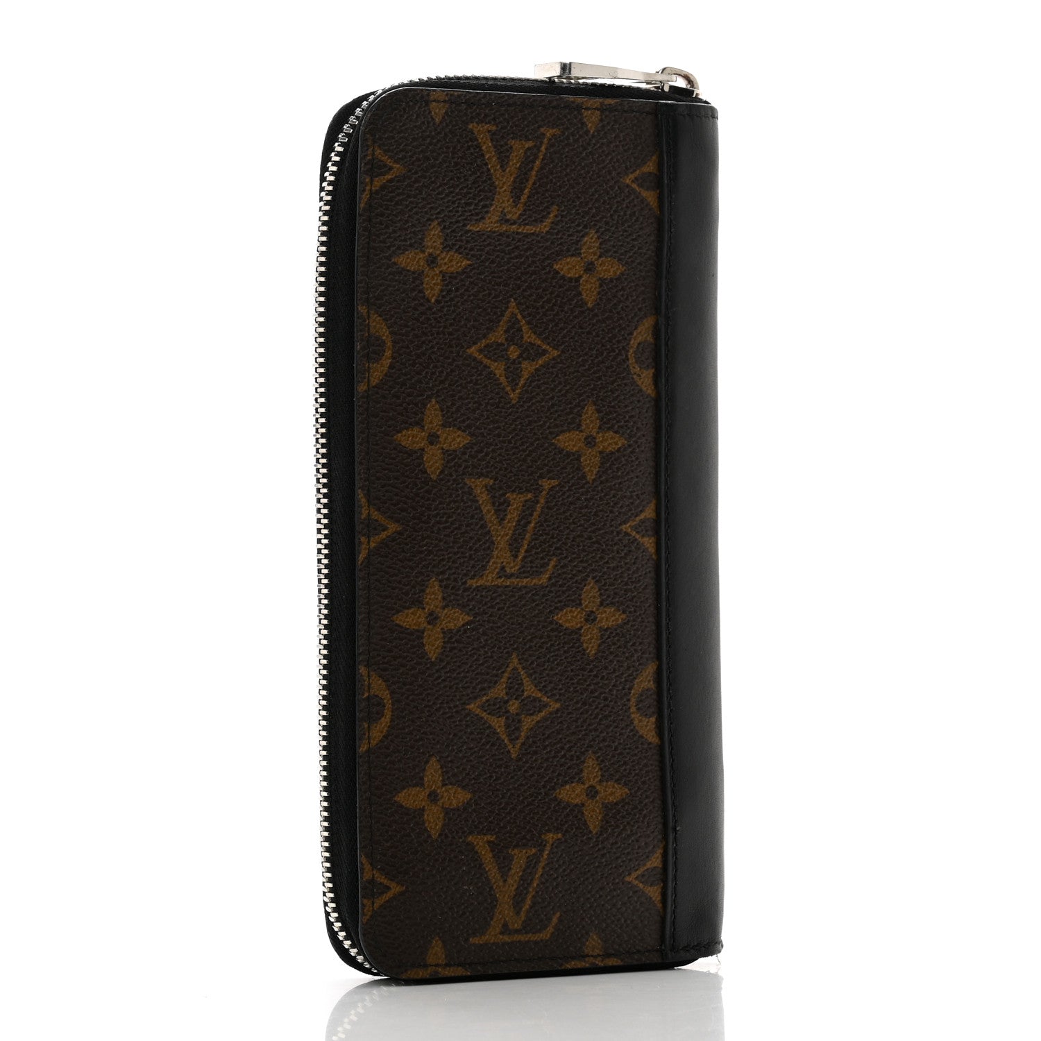 Louis Vuitton Monogram Macassar Vertical Zippy Wallet 3 of 9