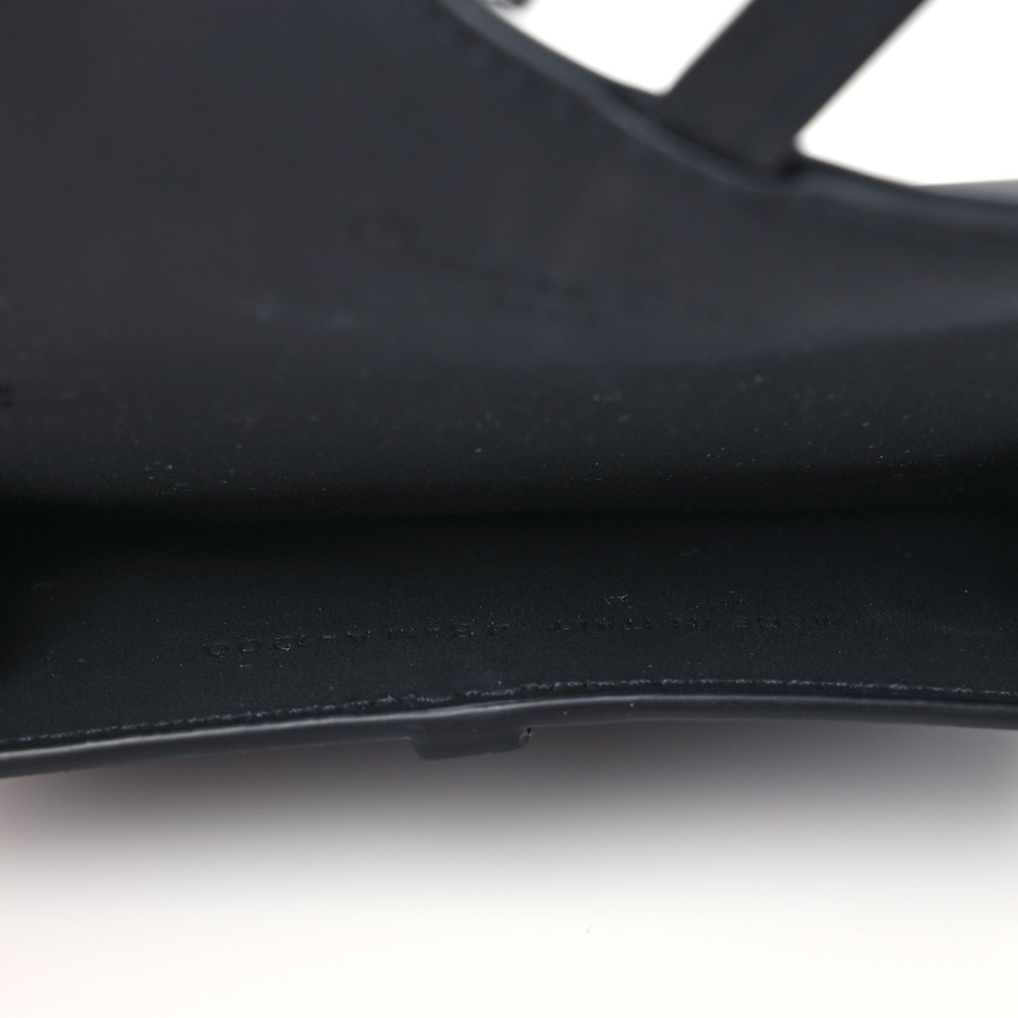 Ultra Matte Calfskin Nano Saddle Chain Pouch Black