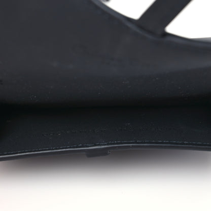 Christian Dior Ultra Matte Calfskin Nano Saddle Chain Pouch Black 4 of 6