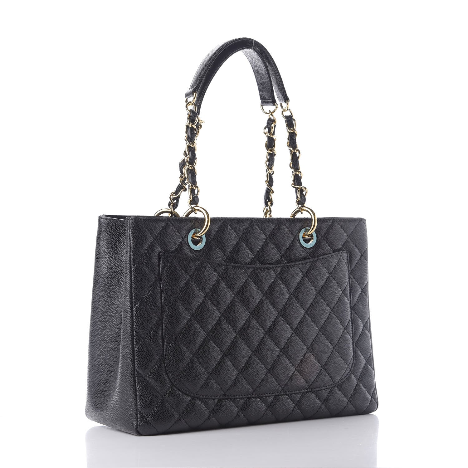 Chanel Caviar Quilted Grand Shopping Tote GST Black 2 of 9