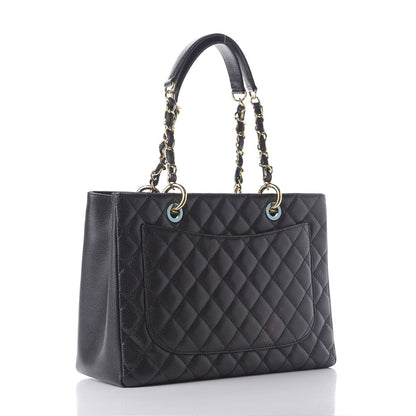 Chanel Caviar Quilted Grand Shopping Tote GST Black 2 of 9