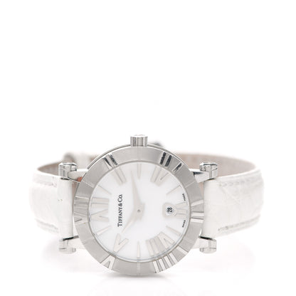 Tiffany Stainless Steel Alligator 30mm Atlas Quartz Watch 2 of 4