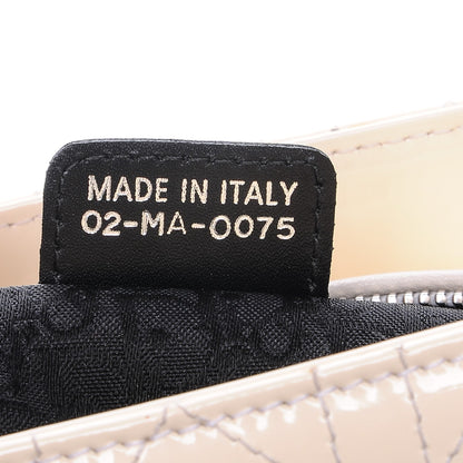 Christian Dior Patent Cannage Medium Lady Dior Beige 11 of 12