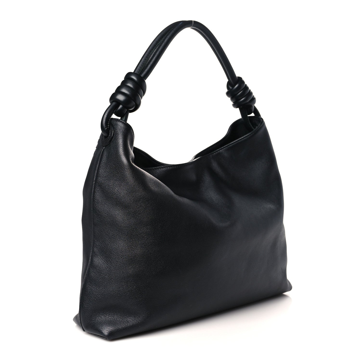 Loewe Calfskin Small Flamenco Knot Hobo Black 3 of 8