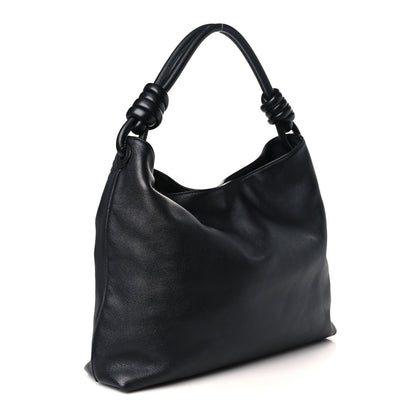 Loewe Calfskin Small Flamenco Knot Hobo Black 3 of 8