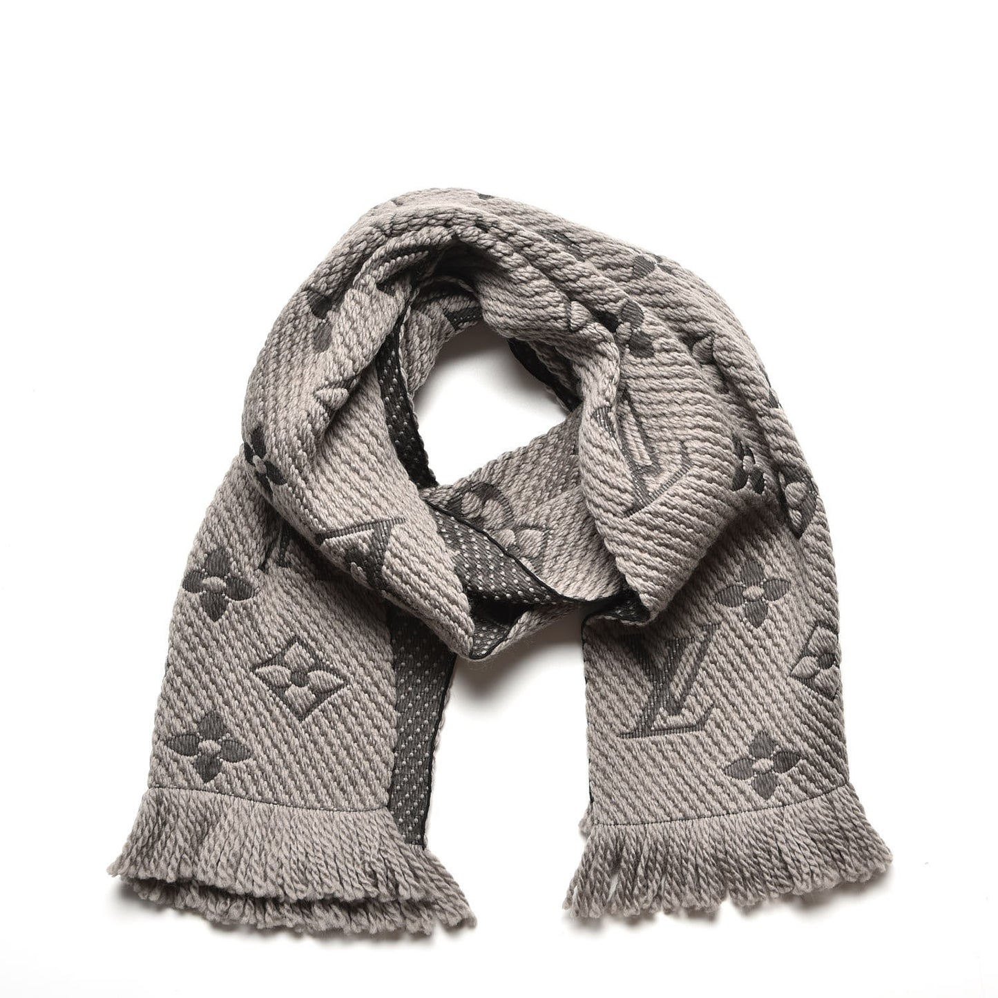 Wool Silk Logomania Scarf Verone