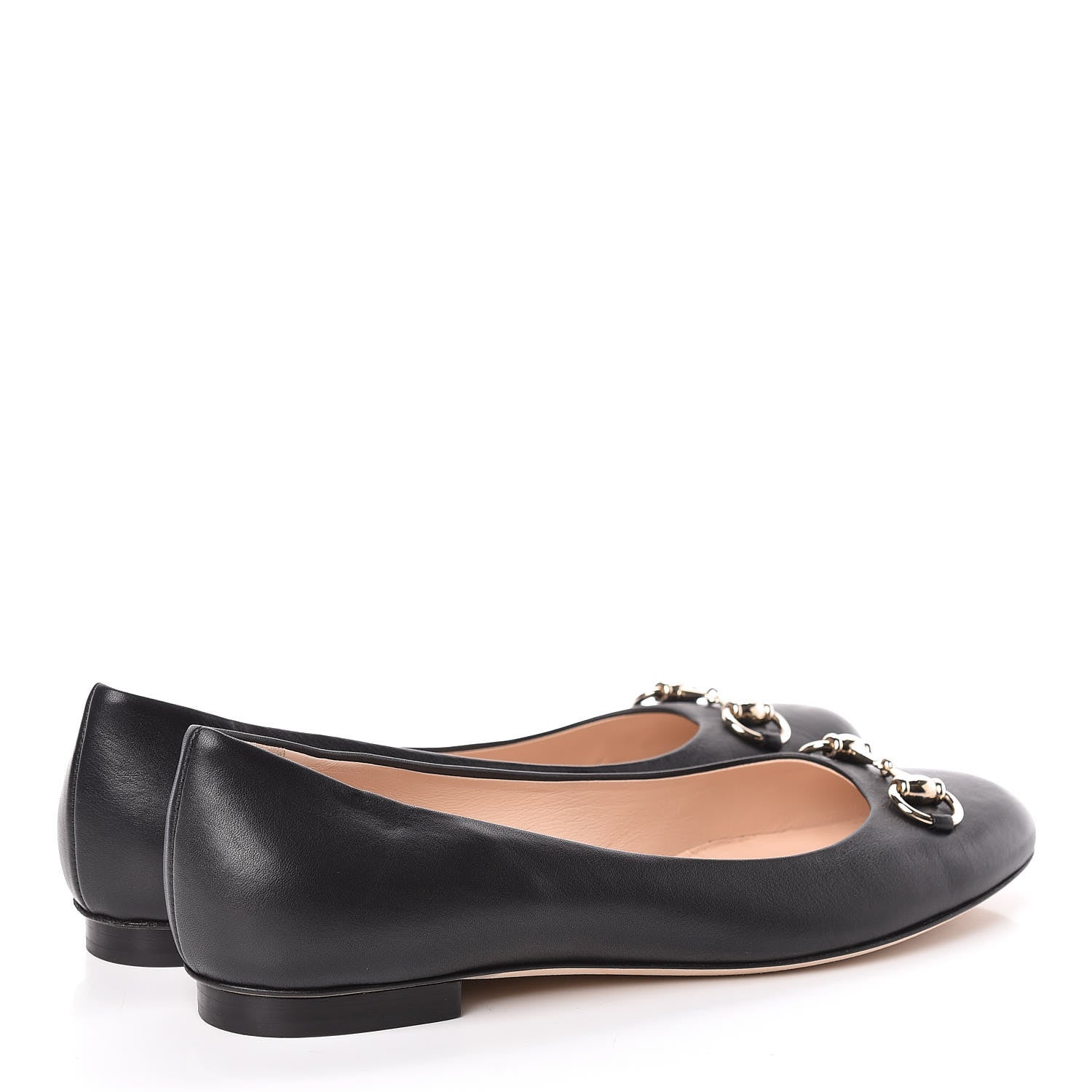 Gucci Calfskin Horsebit Ballerina Flats 40 Black 4 of 12