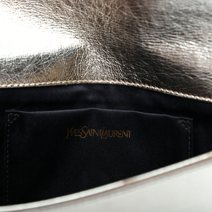 Saint Laurent Metallic Textured Calfskin Monogram Small Belle De Jour Clutch Gold 5 of 7