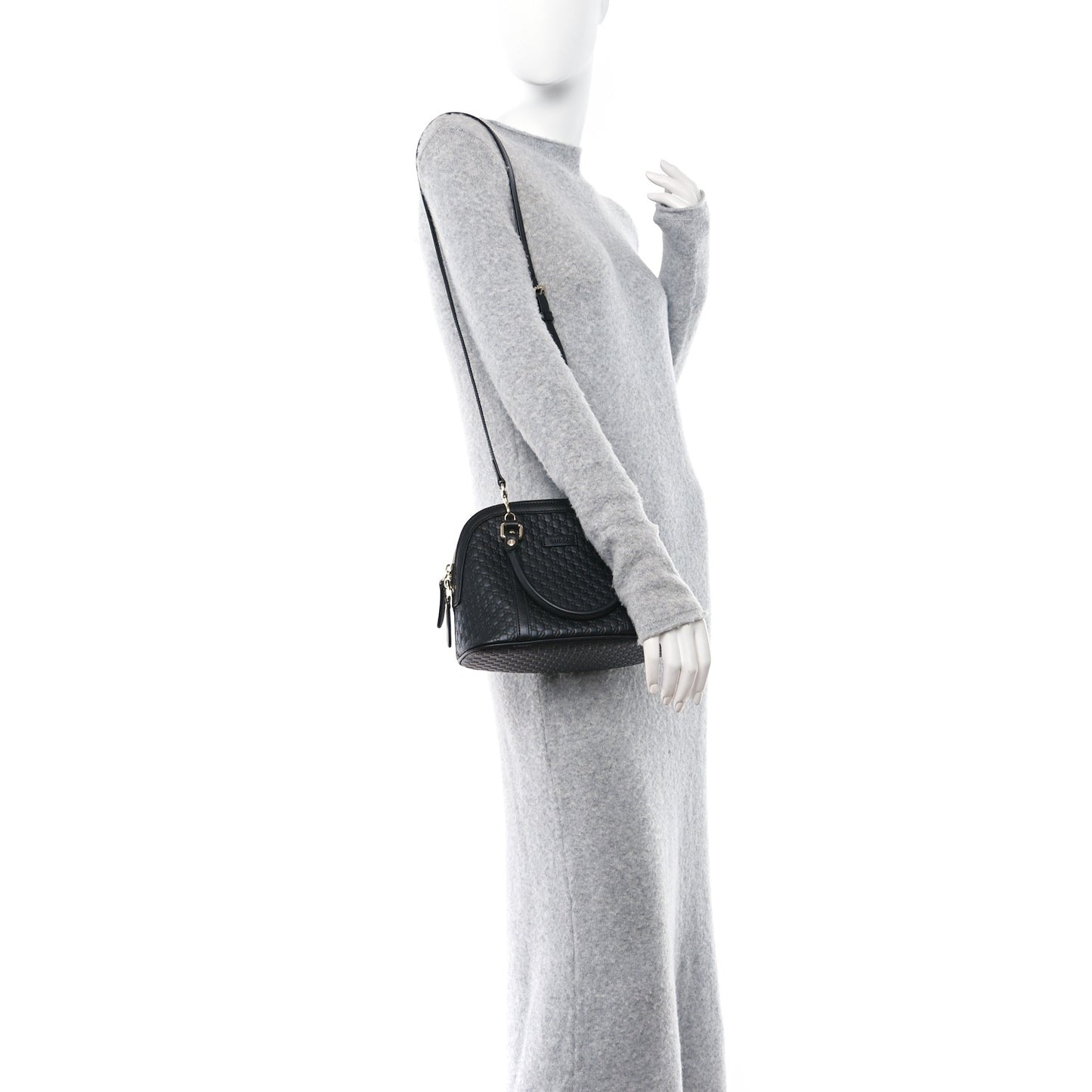 Microguccissima Mini Dome Bag Black