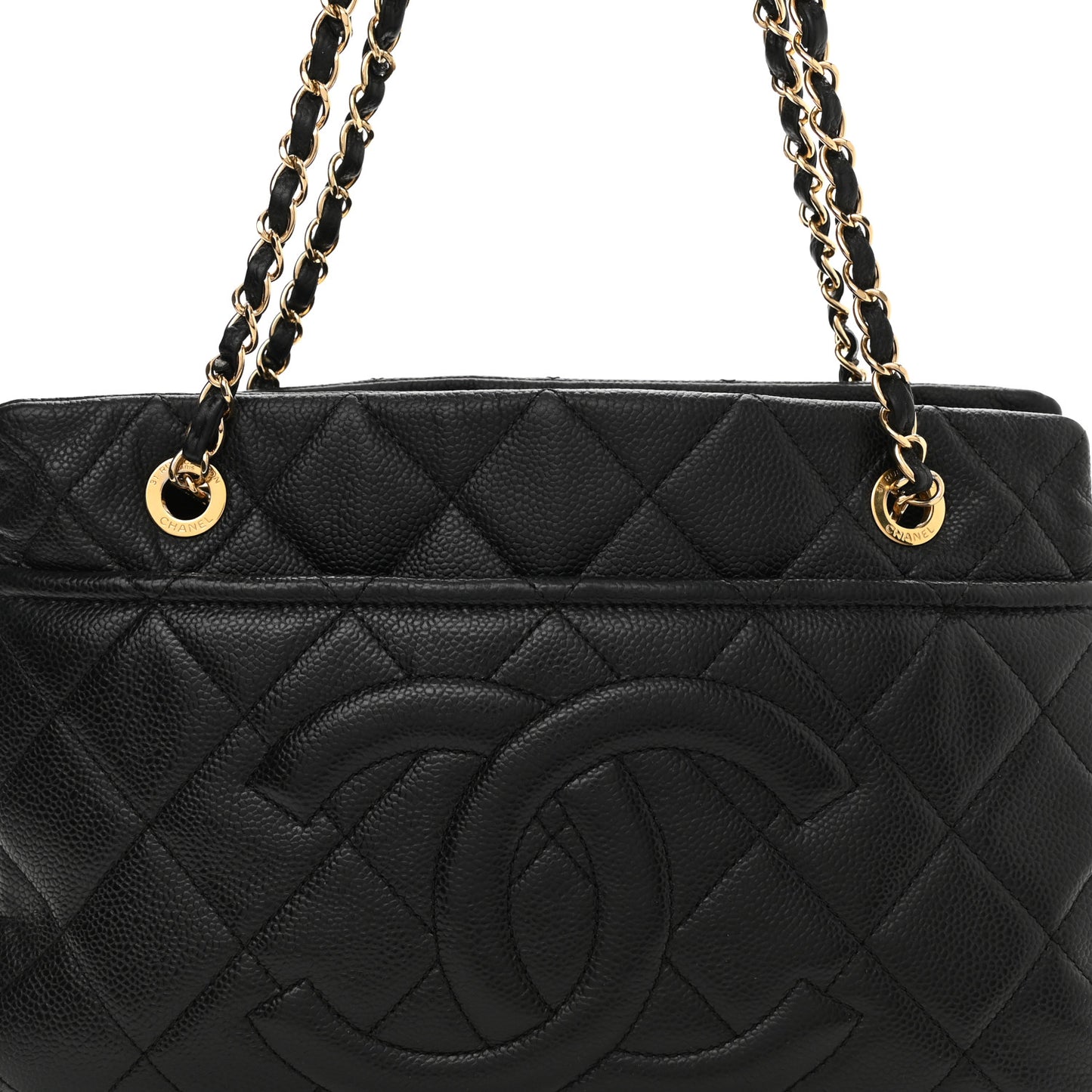 Caviar Quilted CC Timeless Soft Tote Black