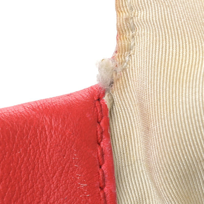 Chanel Calfskin CC Chevron All Day Long Tote Red 21 of 25