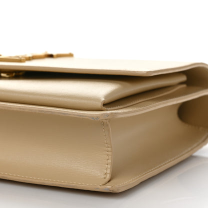 Saint Laurent Smooth Calfskin Medium Monogram Sunset Satchel Beige 7 of 7