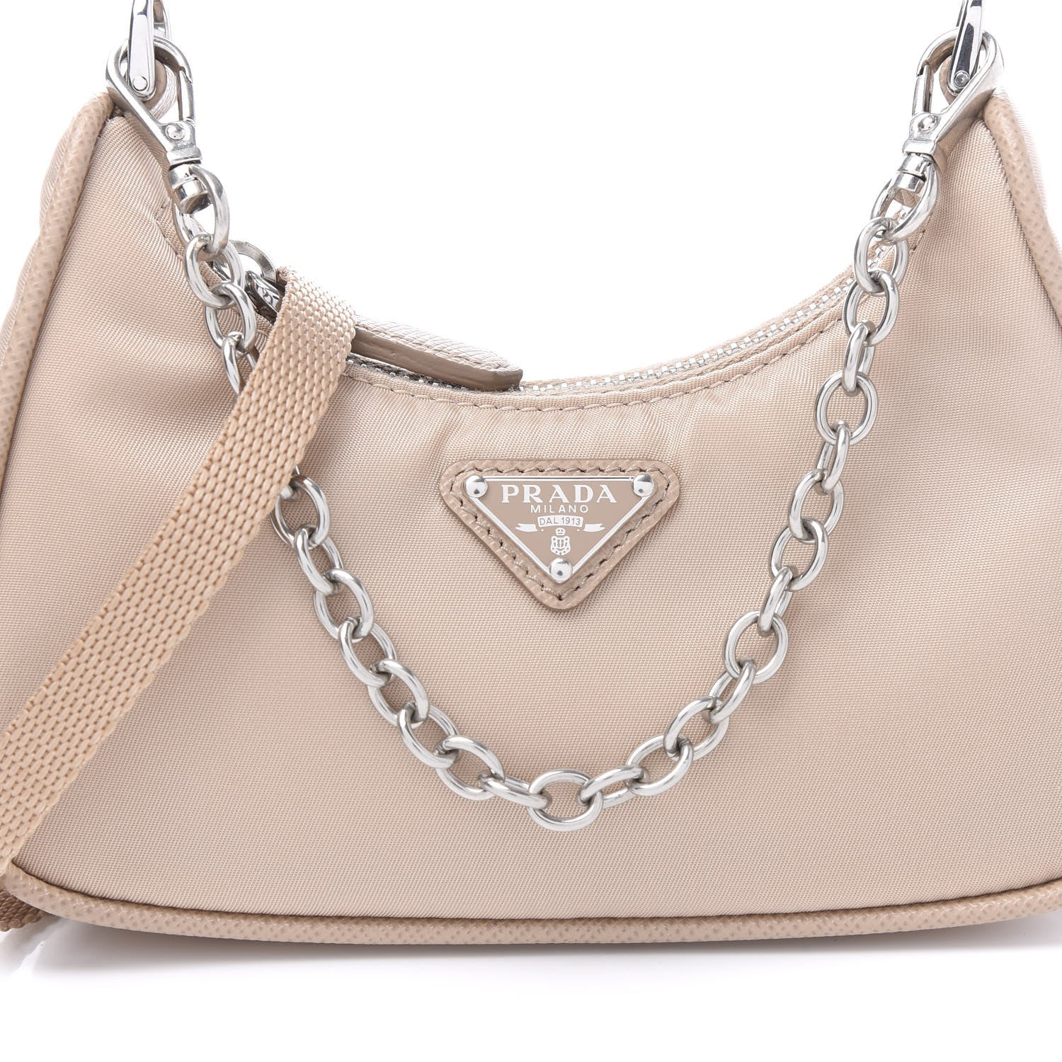 Prada Tessuto Nylon Saffiano Mini Re-Edition 2000 Shoulder Bag Cammeo 6 of 9