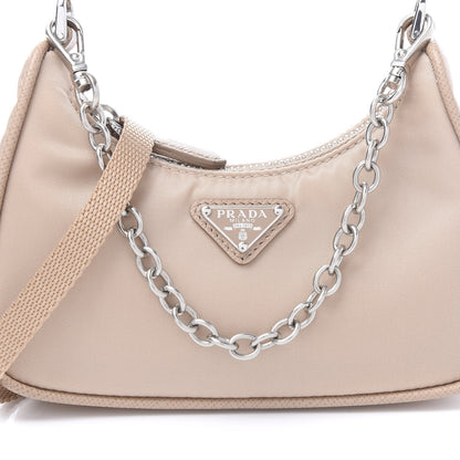 Prada Tessuto Nylon Saffiano Mini Re-Edition 2000 Shoulder Bag Cammeo 6 of 9