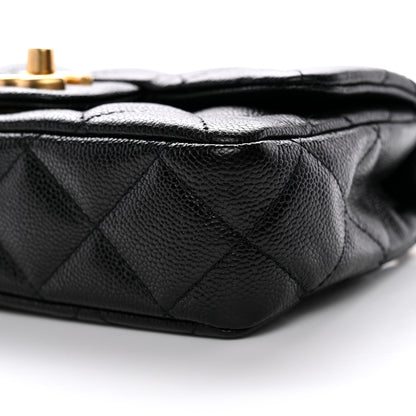 Chanel Caviar Quilted Mini Sweetheart Rectangular Flap Black 10 of 11
