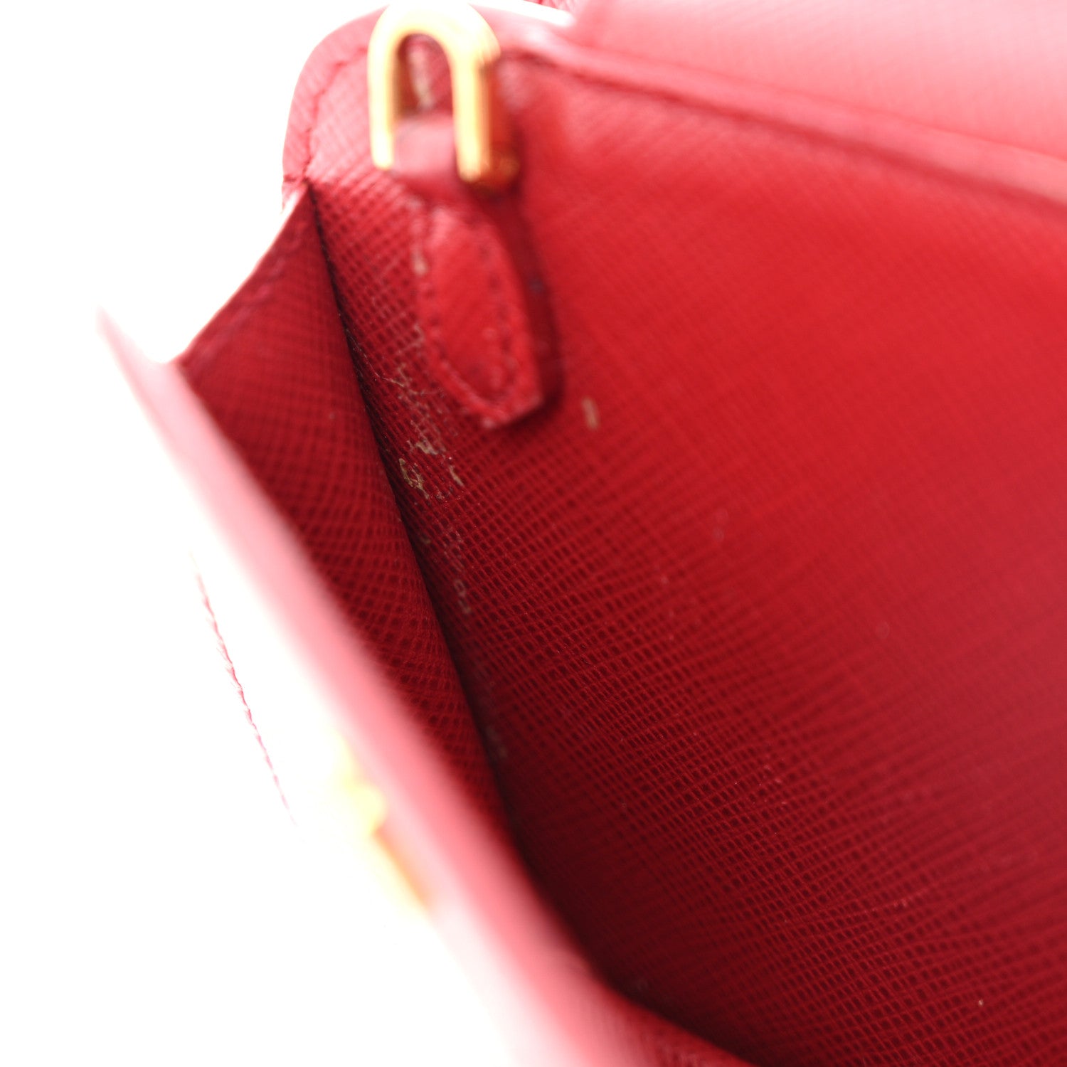 Prada Saffiano Metal Oro Phone Case Rosso 14 of 16