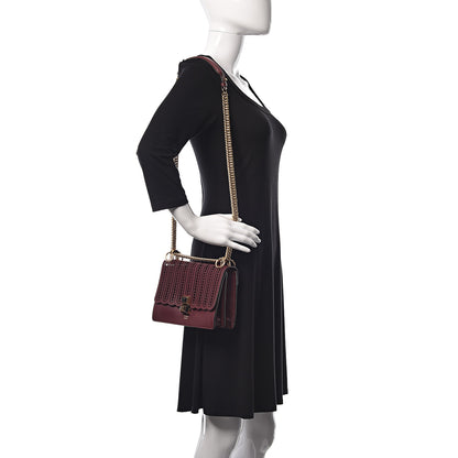Fendi Vitello Grace Openwork Small Kan I Shoulder Bag Barolo 2 of 8
