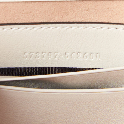 Gucci Textured Calfskin Web Mini Rajah Slim Flap Shoulder Bag Mystic White 9 of 10