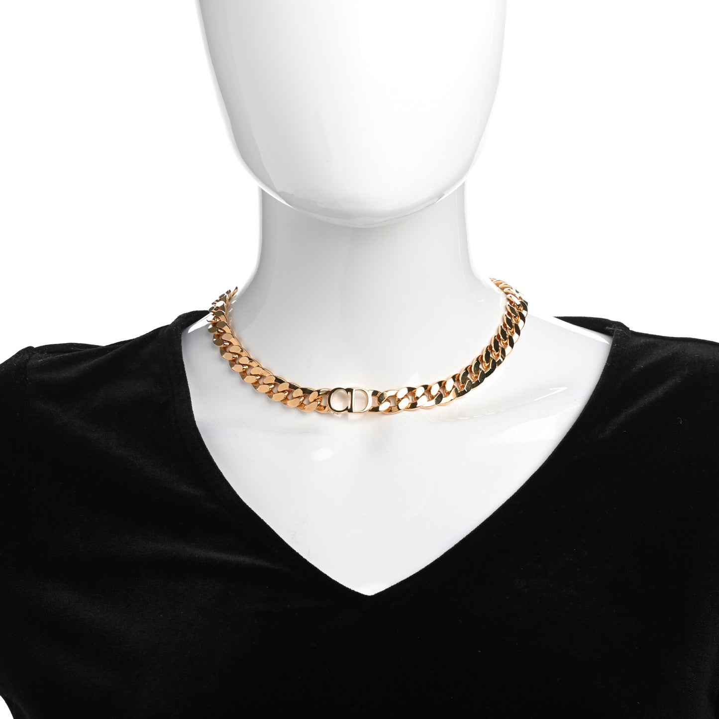 Metal Danseuse Etoile Chain Choker Necklace Gold
