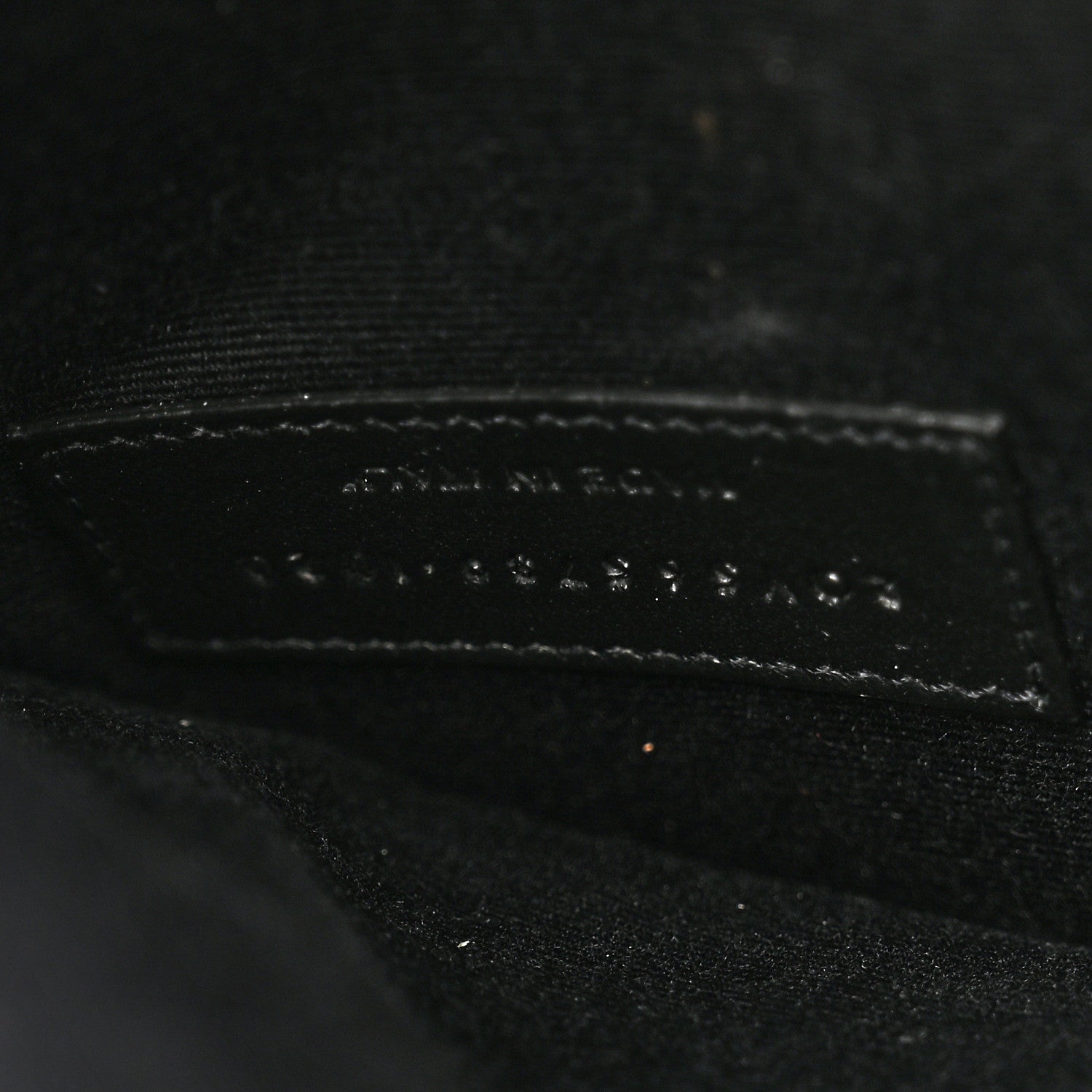 Saint Laurent Calfskin Crocodile Embossed Uptown Monogram Clutch Black 7 of 10