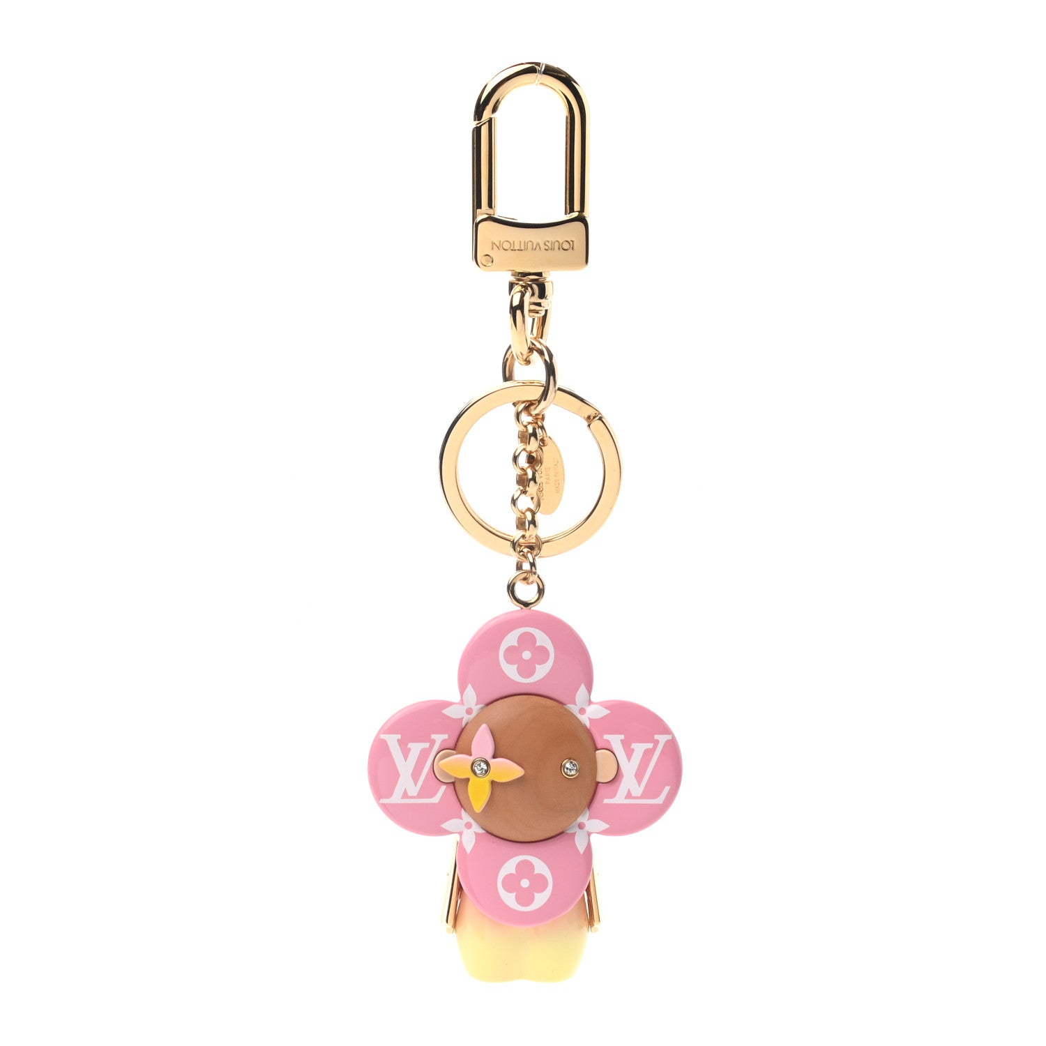 Louis Vuitton Giant Monogram Vivienne Bag Charm Key Holder Rose 1 of 4