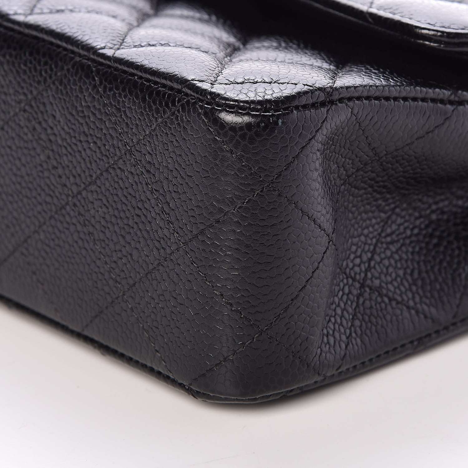 Chanel Caviar Quilted Medium Double Flap Black 10 of 13