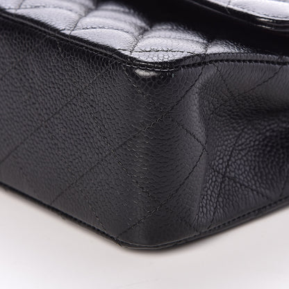 Chanel Caviar Quilted Medium Double Flap Black 10 of 13