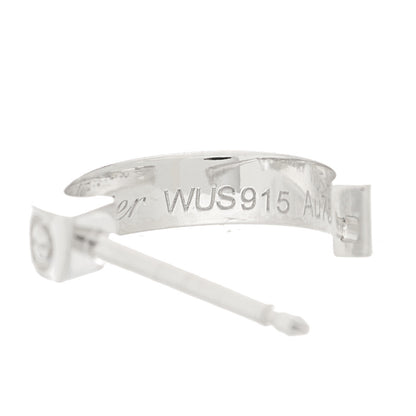 Cartier 18K White Gold Small LOVE Hoop Earrings 6 of 7