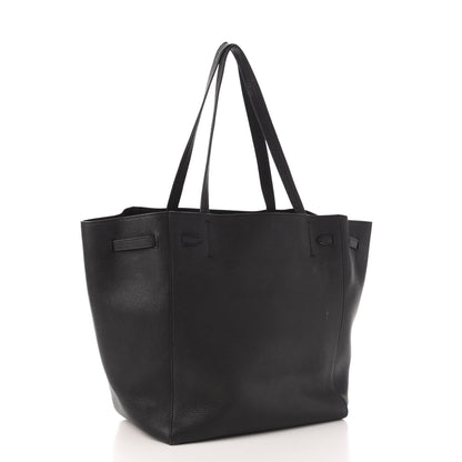 Celine Soft Grained Calfskin Small Belt Cabas Phantom Black 3 of 13