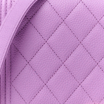 Chanel Caviar Quilted Boy Wallet On Chain WOC Purple 9 of 12