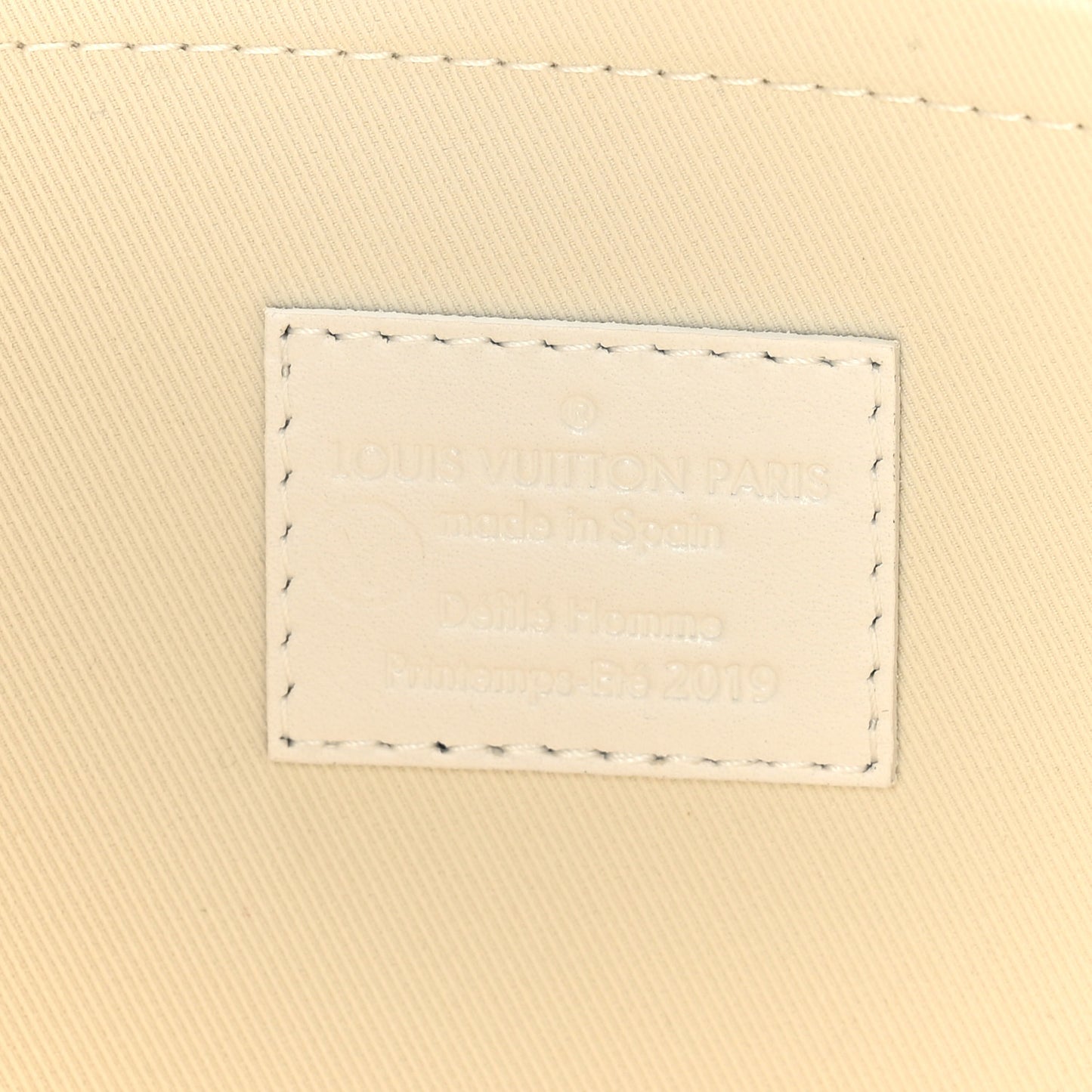 Taurillon Monogram Solar Ray A4 Pouch White