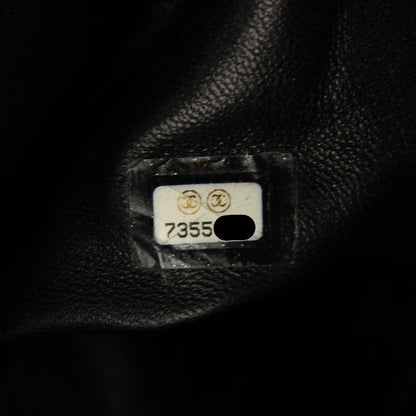 Chanel Lambskin Chocolate Bar Quilted Frame Bag Beige Black 6 of 9