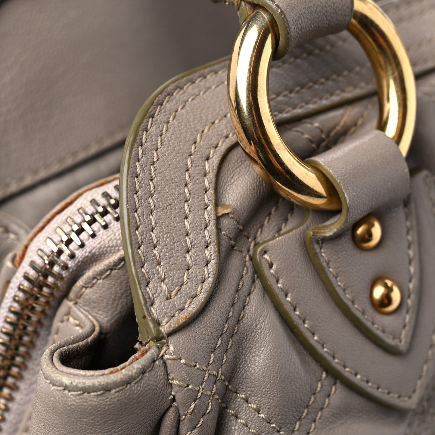 Calfskin Quilted Alyona Grey