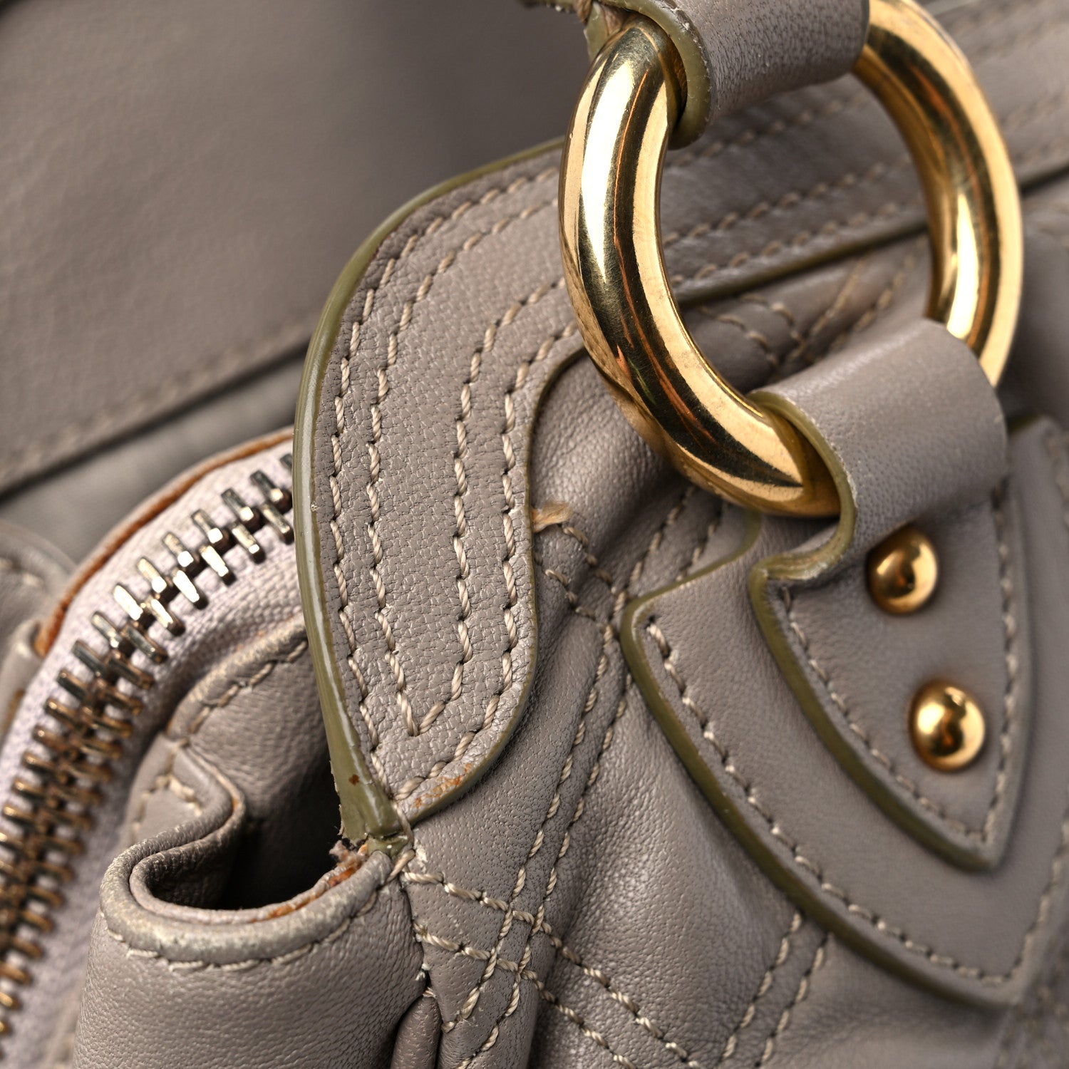 Marc Jacobs Calfskin Quilted Alyona Grey 22 of 24