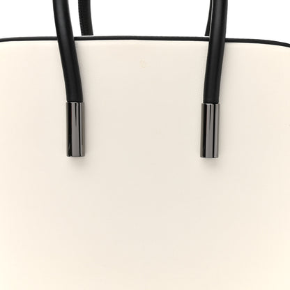 Tom Ford Calfskin Top Handle Bag White Black 14 of 19