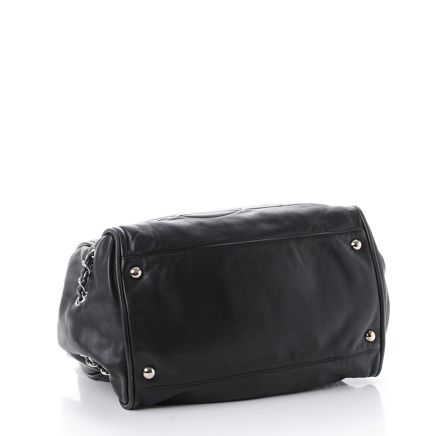 Chanel Calfskin Diagonal Ligne Tote Black 5 of 15