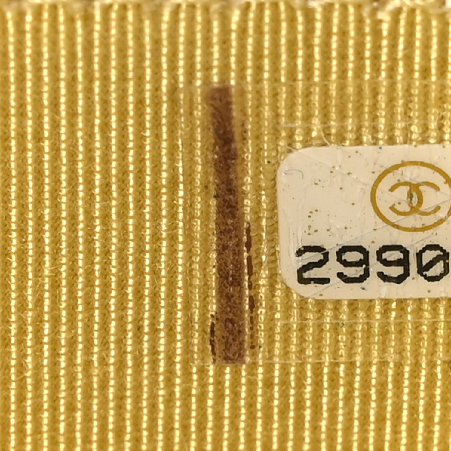 Chanel Caviar Quilted Mini Vanity Case With Chain Yellow 6 of 8